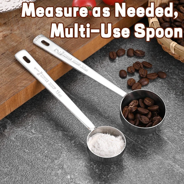 Alt view image 3 of 6 - Tablespoon Measuring Spoons Stainless Steel Measuring for Cooking Coffee