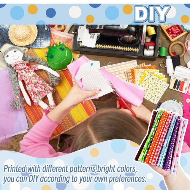 Alt view image 2 of 7 - 150Pcs 4" x 4" (10cm x 10cm) Cotton Craft Fabric Bundle Squares,Squares Sheets Patchwork,Pre-Cut Quilt Squares,DIY Sewing Quarters Bundle,Quilting Fabric Bundles