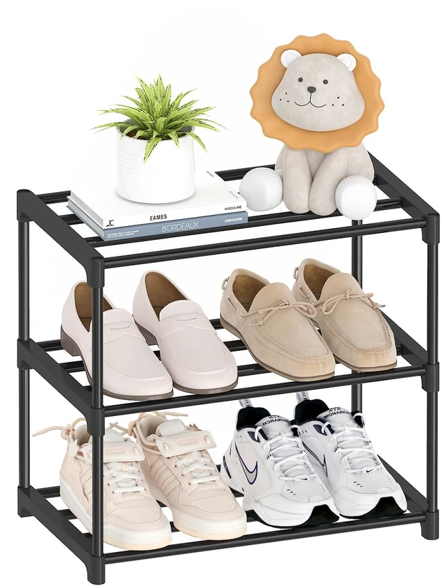 Main image of Autonomier 3 Tier Extra Small Shoe Rack (16.3" Wide), Lightweight Shelf