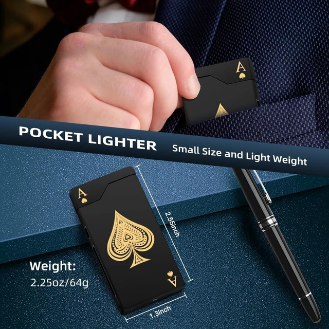 Alt view image 2 of 6 - Electric Lighter Rechargeable Plasma Lighter Men Cool Ace Pocket Lighters