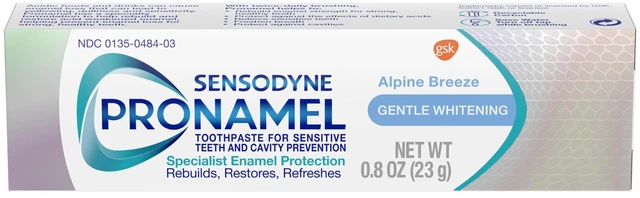 Main image of Sensodyne Pronamel Gentle Whitening Enamel Toothpaste, 0.8 Ounces