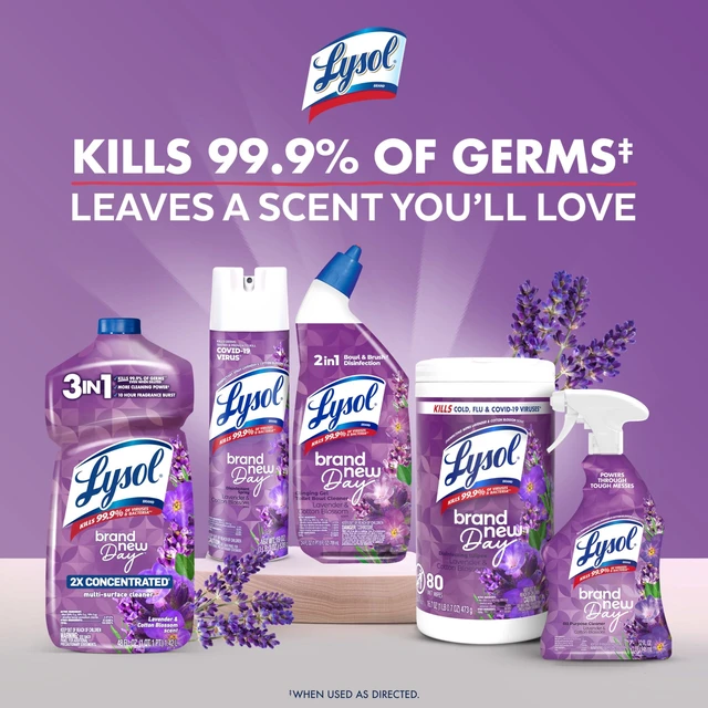 Alt view image 7 of 7 - Lysol Toilet Bowl Cleaner Clinging Gel, Lavender Scent, 24 oz, 2 Pack