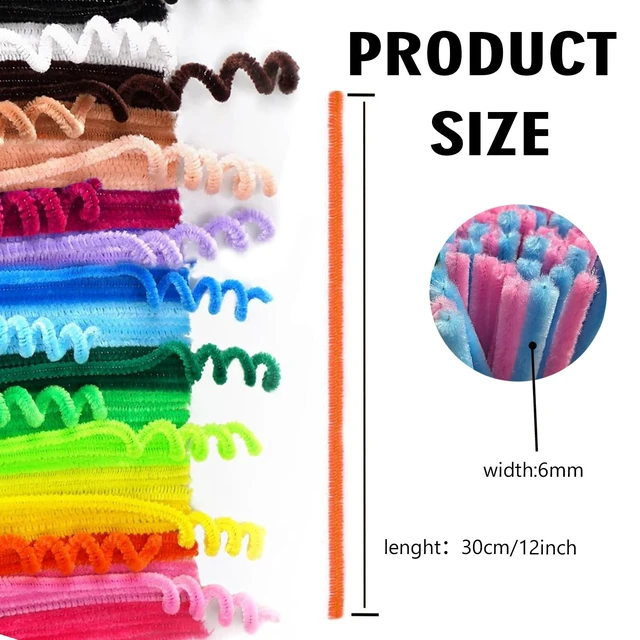 Alt view image 5 of 5 - Pipe Cleaners Craft Supplies,Multi-Colored Chenille Stems for DIY Arts Crafts Project,Green Pipe Cleaners Bulk Easter Basket Stuffers,Fidget Toys for Ages 8-13,Teen Girl Gifts,Kids Crafts