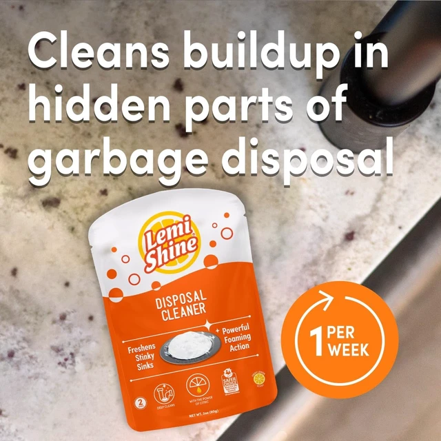 Alt view image 2 of 6 - Lemi Shine Natural Foaming Garbage Disposal Cleaner 2Ct.
