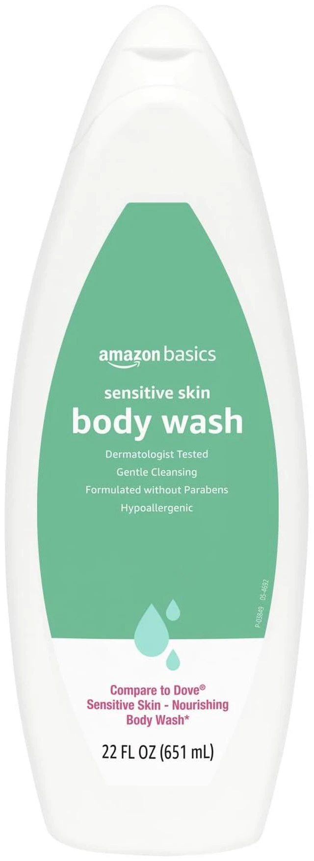 Main image of Amazon Basics Hypoallergenic Body Wash for Sensitive Skin, Creamy Lather, Paraben Free, 22 fl oz (1-Pack)