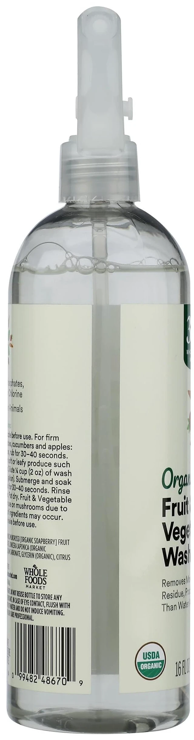 Alt view image 3 of 6 - 365 by Whole Foods Market, Organic Fruit & Vegetable Wash, 16 Fl Oz