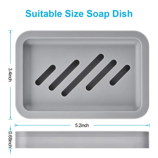 Alt view image 3 of 5 - 2PCS Draining Soap Dishes, Dishwashing Sponge Holder with Water Tray