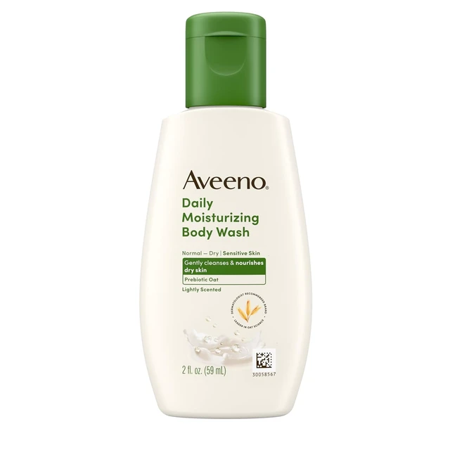 Alt view image 6 of 6 - Aveeno Daily Moisturizing Body Wash, Lightly Scented, 2 fl. oz