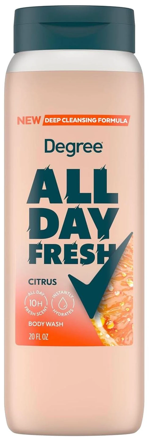 Main image of Degree All Day Fresh Body Wash Fresh Citrus Deep Cleansing 20 oz