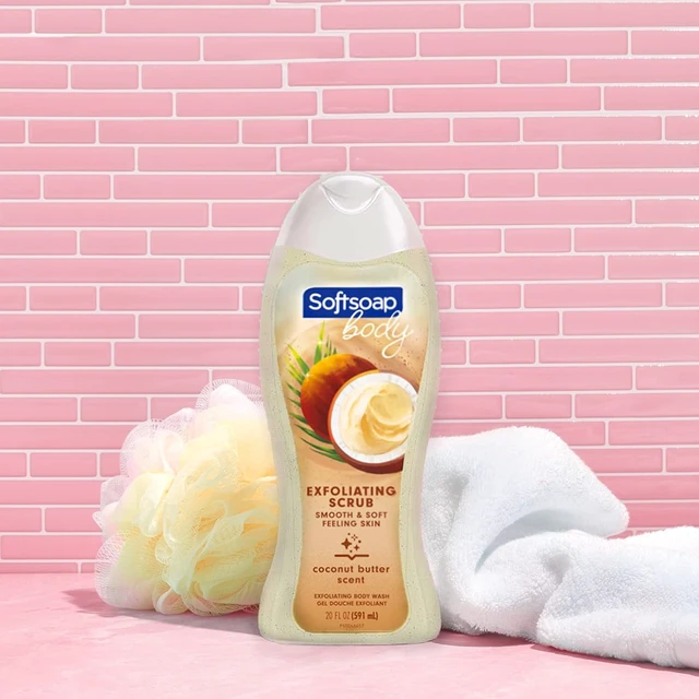 Alt view image 3 of 7 - Softsoap Body Wash Exfoliating Scrub, Coconut Butter Scent, 20 oz Bottle