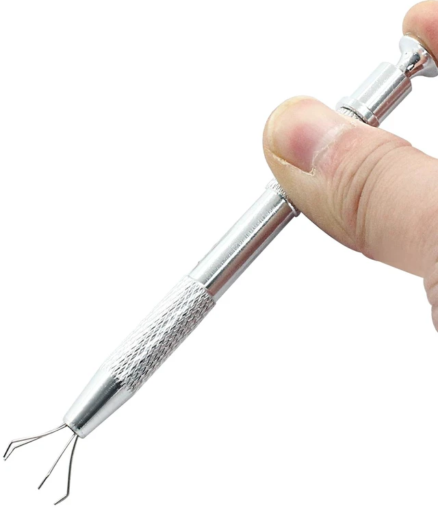 Alt view image 3 of 5 - Hordion 4-Claw Pick up Tool, Stainless Steel, Silver