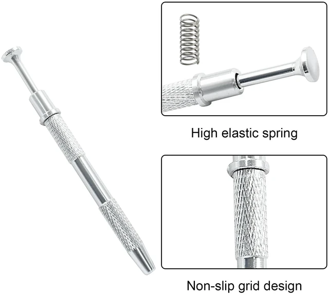 Alt view image 2 of 5 - Hordion 4-Claw Pick up Tool, Stainless Steel, Silver