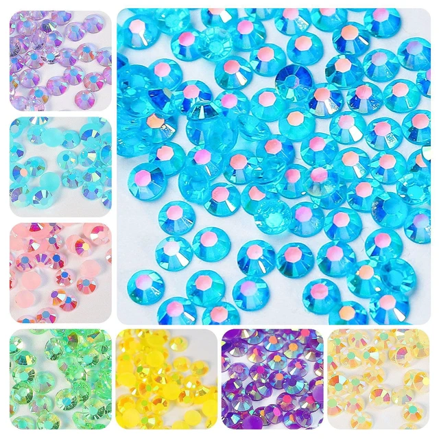 Alt view image 4 of 7 - 24Grids Resin Jelly Rhinestones with 2 Pcs B7000 Jewelry Glue for Crafting, Mixed-Color 3mm Flatback Rainbow Stones Colorful AB Gems Diamonds Charms for Nails Eyes Face Makeup Beuaty Crafting Tumblers