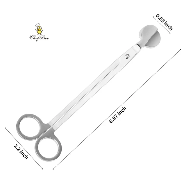 Alt view image 6 of 7 - CHEFBEE Stainless Steel Candle Wick Trimmer