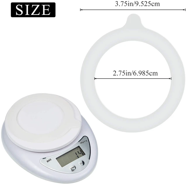 Alt view image 5 of 6 - Outus 8 Pcs Silicone Seals for Glass Jars, 3.75" Replacement Gasket, White