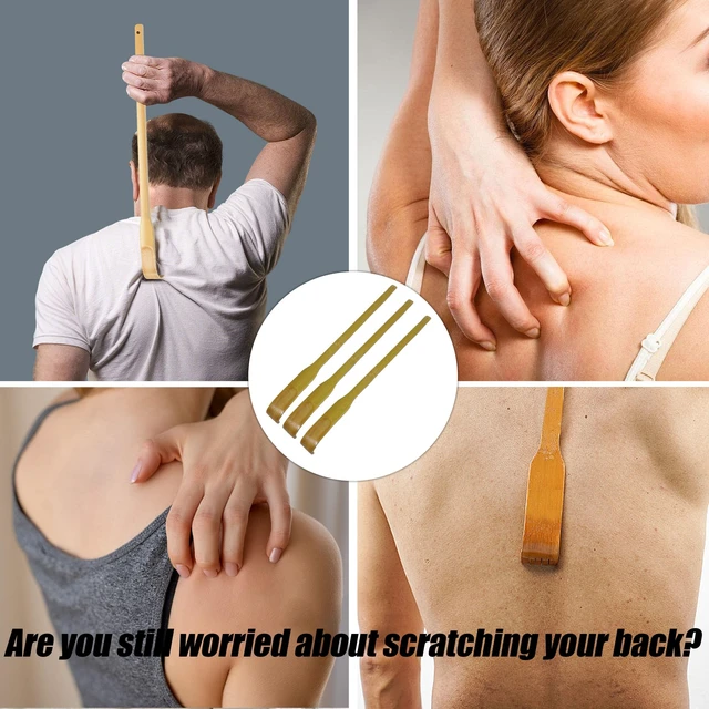 Alt view image 2 of 4 - 3 Pcs Bamboo Back Scratcher Bamboo Back Scratchers 17 Inch Long Handle Back Scratchers for Adults Men Women (16.5 inches)