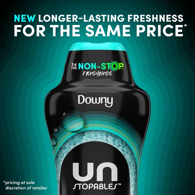 Alt view image 4 of 6 - Downy Unstopables In Wash Scent Booster Beads, Fresh Scent, 12.2 oz, Laundry Beads for odor Protection, Downy Scent Booster Beads, Laundry Scent Boosters