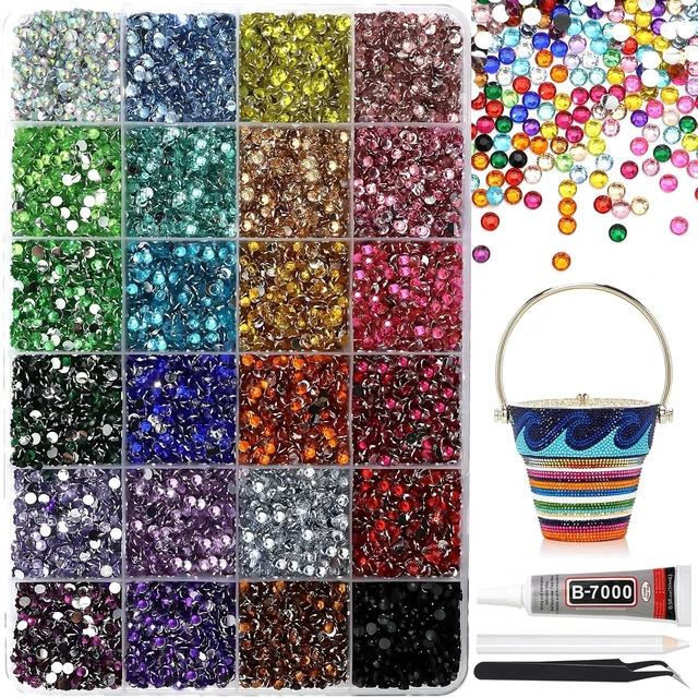 Main image of Resin Rhinestones for Crafting Bedazzling,3MM Rhinestones for Nails Art