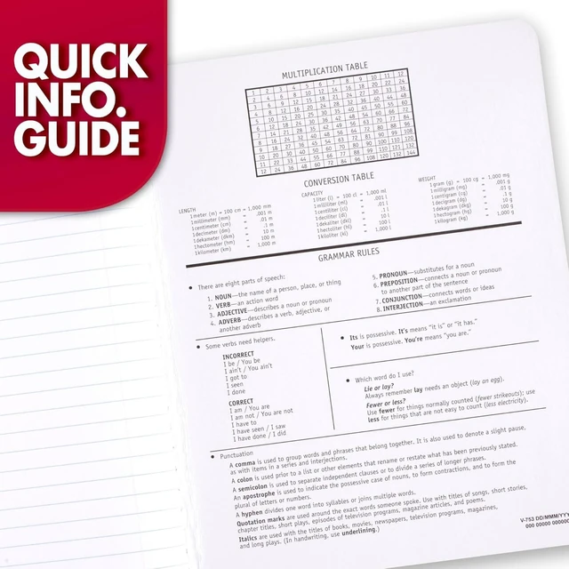 Alt view image 4 of 6 - Mead Composition Notebook, Wide Ruled Paper, 7.5" x 9.75", 100 Sheets, Black Marble (09910)