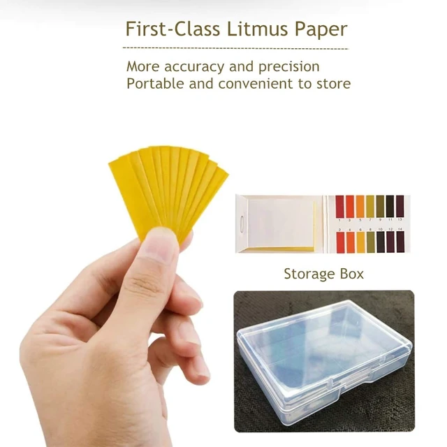Alt view image 6 of 7 - 6 Pack pH 1-14 Litmus Test 480 Strips with Storage Case for Urine, Water, Soil Testing and Pet Food Monitoring
