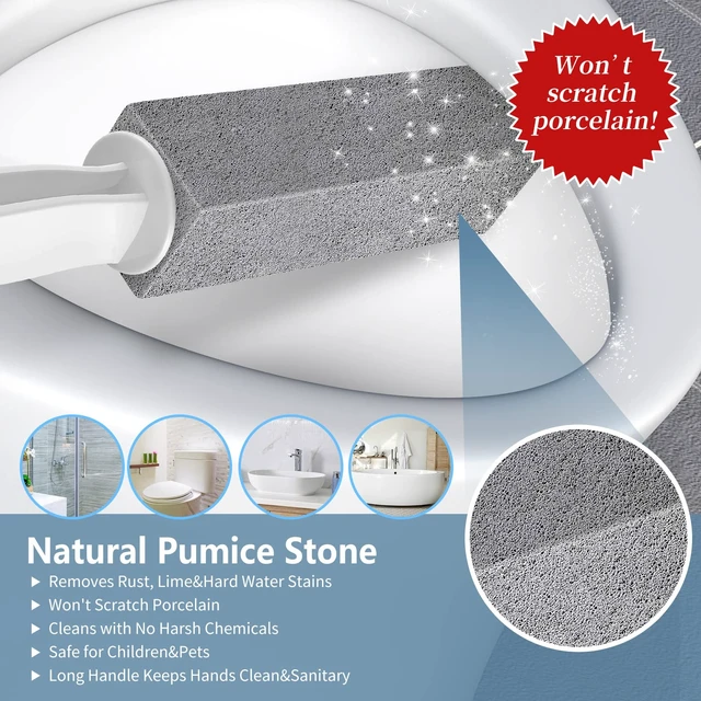 Alt view image 2 of 6 - Laiyeoy Pumice Stone Toilet Bowl Cleaner, Hard Water Stain Remover