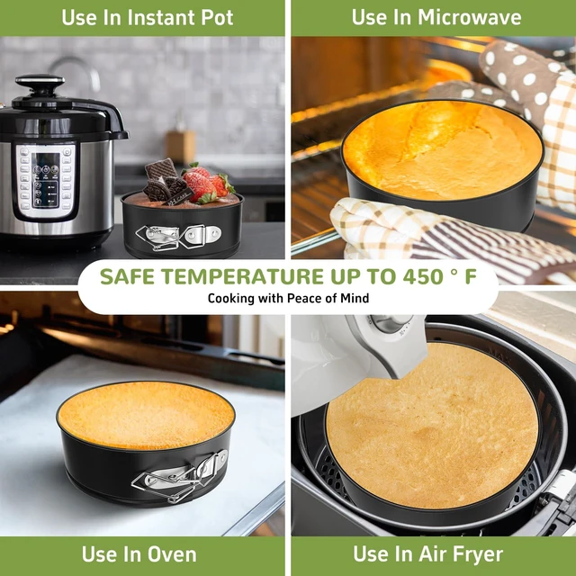 Alt view image 2 of 6 - ZeroPone 4 Inch Mini Springform Pan for Mini Cheesecake Pizza