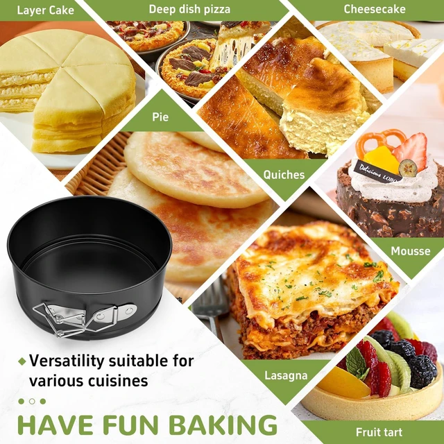 Alt view image 5 of 6 - ZeroPone 4 Inch Mini Springform Pan for Mini Cheesecake Pizza