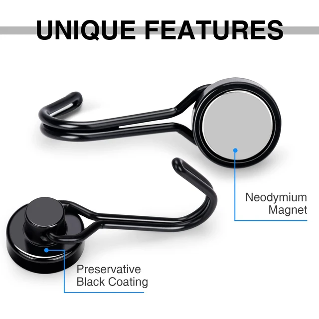 Alt view image 5 of 6 - E BAVITE Magnetic Hooks, 30lbs+ Magnet Hook 2026 Cruise Essentials