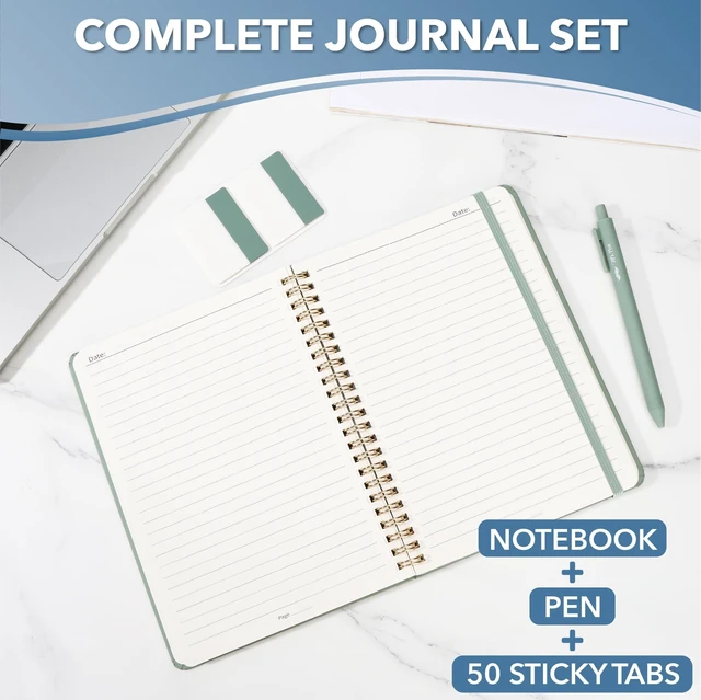 Alt view image 3 of 7 - Mr. Pen- Lined Spiral Journal Notebook, A5 (5.7"x7.9"), 160 Pages, Green