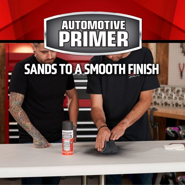 Alt view image 2 of 5 - Rust-Oleum 249415 Automotive Sandable Primer Spray, 12 oz, Gray