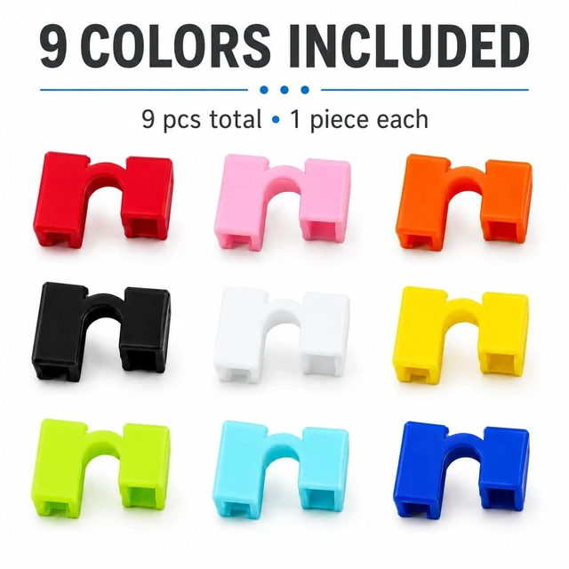 Alt view image 3 of 7 - Reusable Chopstick Training Aids for Beginners, 9 Sets of Practice Chopstick Connectors with Non-Slip Design