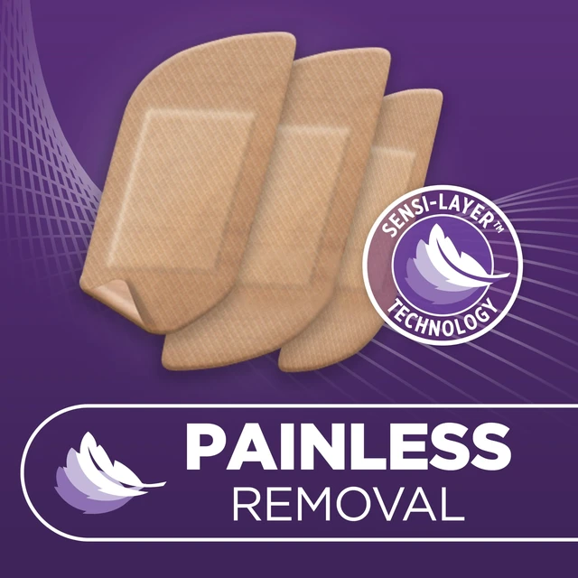Alt view image 5 of 6 - BAND-AID Brand Adhesive Bandages for Sensitive Skin, Assorted Sizes, 20 Ct