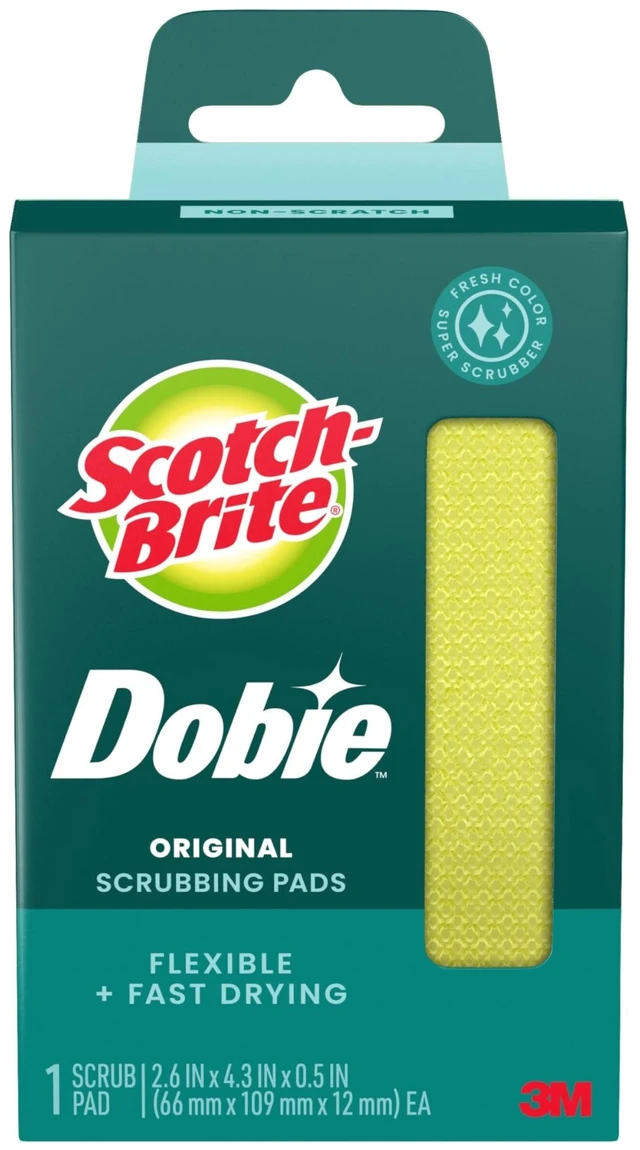 Main image of Scotch-Brite Dobie Non-Scratch All-Purpose Scrub Pads, 1 Pack