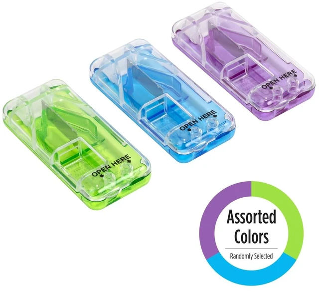 Alt view image 2 of 6 - Ezy Dose Pill Cutter & Splitter, Built-in Pill Dispenser, Color May Vary