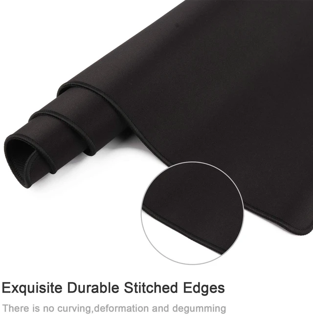 Alt view image 5 of 6 - Gaming Mouse Mat/Mouse Pad 23.6x11.8x0.12Inch | XXL Mouse pad | Table mat/Large Size | Improved Precision and Speed | Rubber Base for Stable Grip on Smooth Surfaces Non-Slip (60x30Black004)