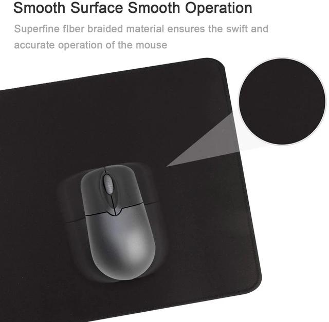 Alt view image 2 of 6 - Gaming Mouse Mat/Mouse Pad 23.6x11.8x0.12Inch | XXL Mouse pad | Table mat/Large Size | Improved Precision and Speed | Rubber Base for Stable Grip on Smooth Surfaces Non-Slip (60x30Black004)