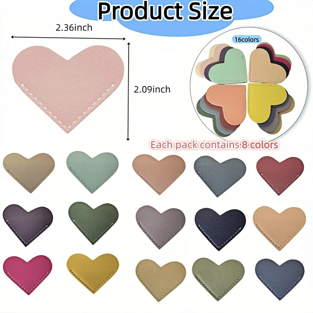 Alt view image 6 of 6 - Leather Book Marks,Heart Bookmarks,Gifts for Reading Book Lovers