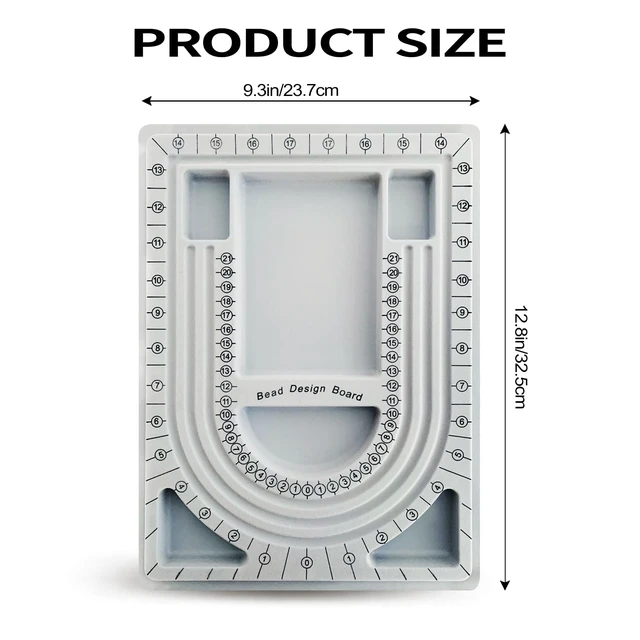 Alt view image 2 of 6 - Bead plate, bead measuring plate, jewelry design tray, bead design table, suitable for necklace, jewelry production, design, measurement, DIY production