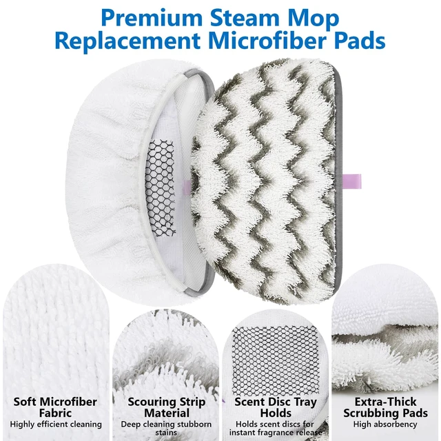 Alt view image 7 of 7 - 1940 1806 for Bissell Steam Mop Pads Replacement Compatible with Bissell Powerfresh Steam Mop 1544 1440 2075A 2685A Series, Models 19402 19404 19408 19409 1940A 1940F 1940Q 1940T 1940W B0006 B0017
