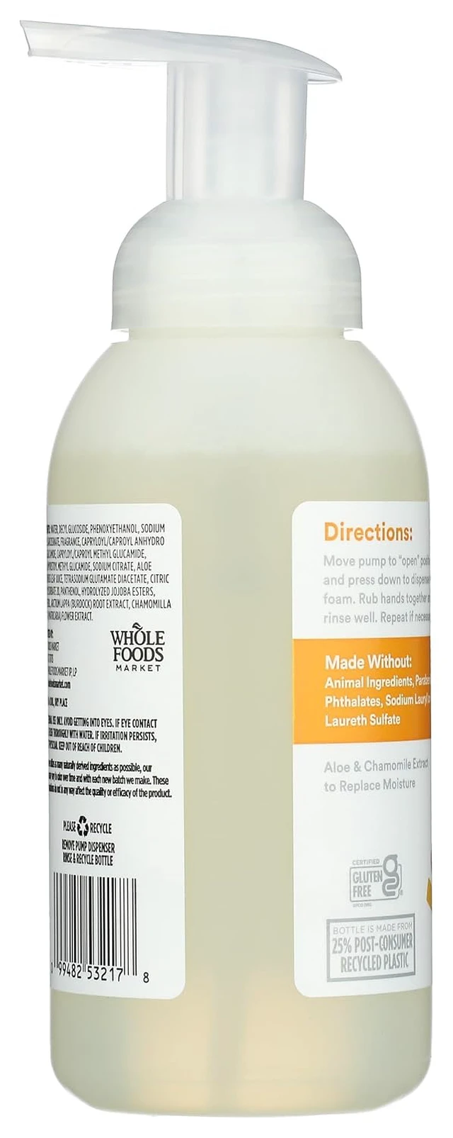 Alt view image 5 of 6 - 365 by Whole Foods Market, Foaming Hand Soap, Spiced Citrus, 12 Fl Oz
