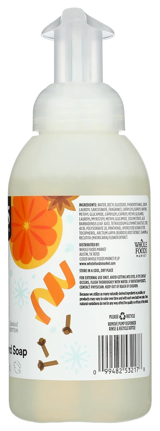 Alt view image 2 of 6 - 365 by Whole Foods Market, Foaming Hand Soap, Spiced Citrus, 12 Fl Oz