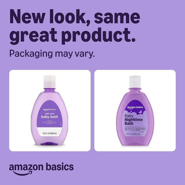 Alt view image 5 of 5 - Amazon Basics Night-Time Baby Bath, Lightly Scented, 13.6 Fl Oz (Pack of 1), Packaging May Vary