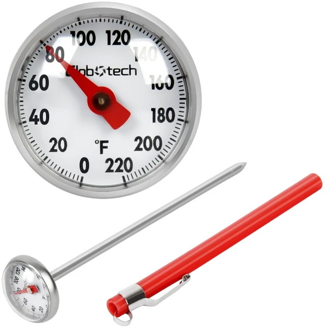 Main image of Kitchen Food-Cooking Meat Coffee Thermometer Pocket Espresso Thermometer for Milk Foam Frothing Chocolate Water Temperature Stainless Steel 1" Dial 5" Long Stem