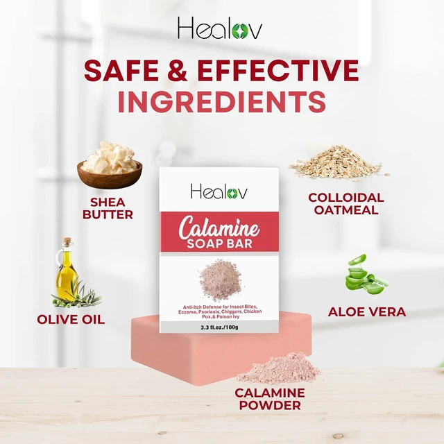 Alt view image 4 of 6 - Calamine Soap Bar Natural Itch Relief Wash for Itchy & Sensitive Skin