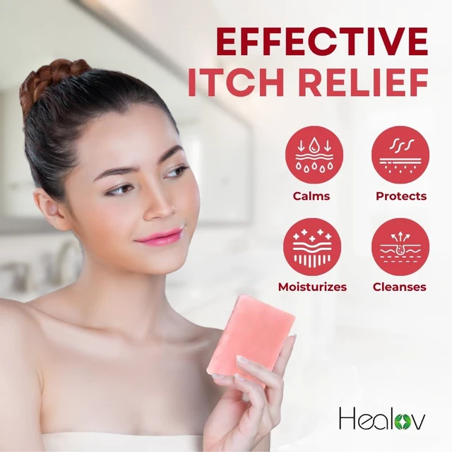 Alt view image 2 of 6 - Calamine Soap Bar Natural Itch Relief Wash for Itchy & Sensitive Skin