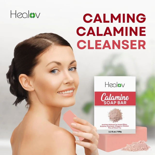 Alt view image 3 of 6 - Calamine Soap Bar Natural Itch Relief Wash for Itchy & Sensitive Skin