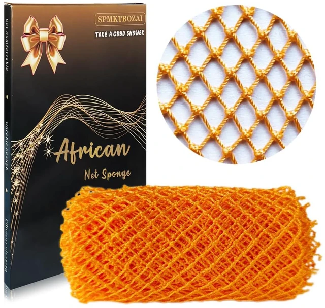 Main image of SPMKTBOZAI African Net Sponge Authentic, Exfoliating Net for Body Back