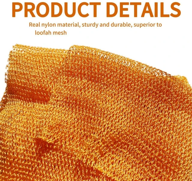 Alt view image 6 of 6 - SPMKTBOZAI African Net Sponge Authentic, Exfoliating Net for Body Back