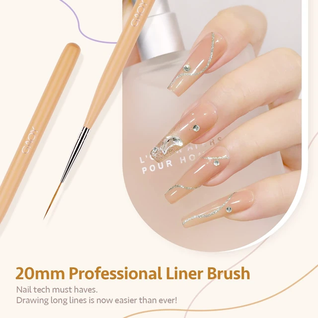 Alt view image 5 of 6 - GAOY 8 Pcs Nail Art Brushes, Nail Art Design Pens, Liner & Polka Dot Tools