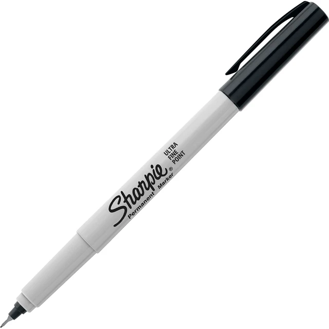 Alt view image 3 of 6 - Sharpie Permanent Markers, Ultra Fine Point, Black, 5 Count - Home, School, Office Supplies